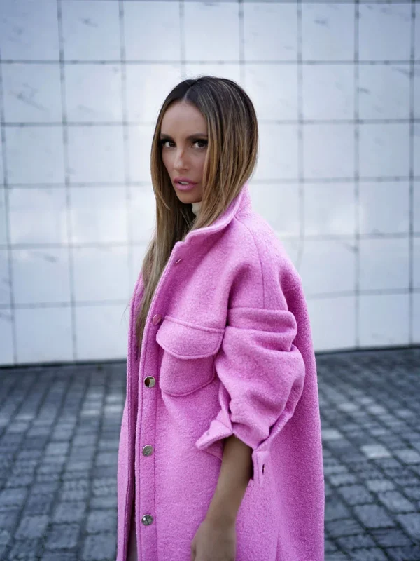 Vuneni kaputić Barbie roze