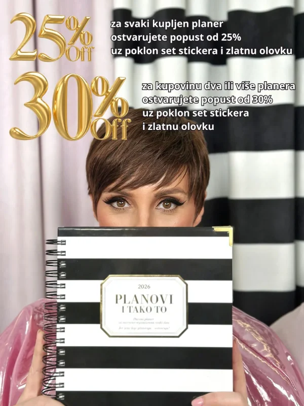 Planer 2026 „PLANOVI I TAKO TO“ - crni