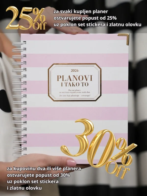 Planer 2026 „PLANOVI I TAKO TO“ - roze